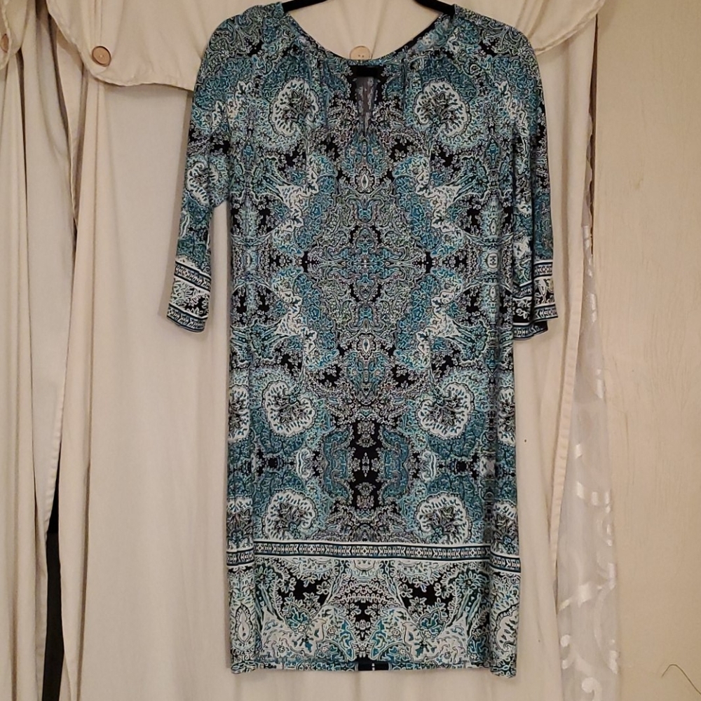No name Blue/Teal/White Dress